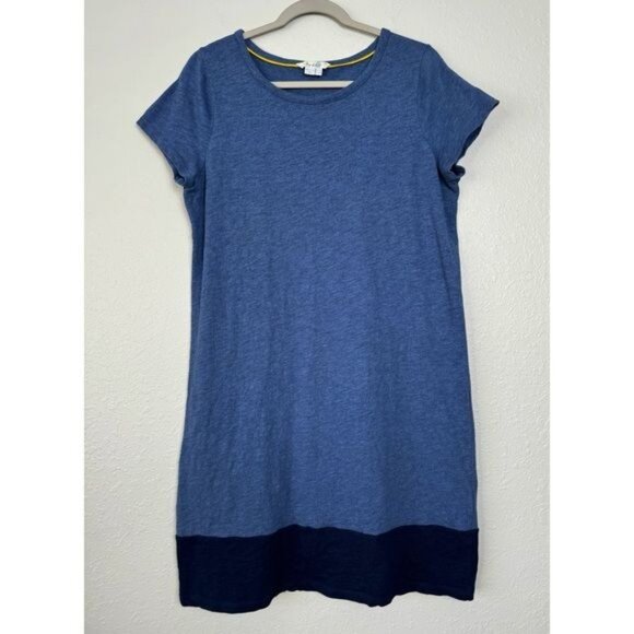 Boden slub knit colorblock short sleeve t-shirt dress 10 - Picture 2 of 11